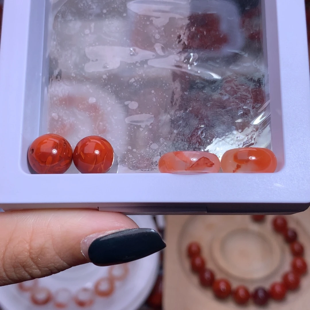 懒***吗南红玛瑙未镶嵌珠宝半成品组合