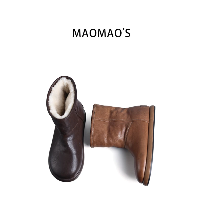 好打理马皮羊皮毛一体保暖防滑雪地靴加厚棉短靴女鞋LX51107