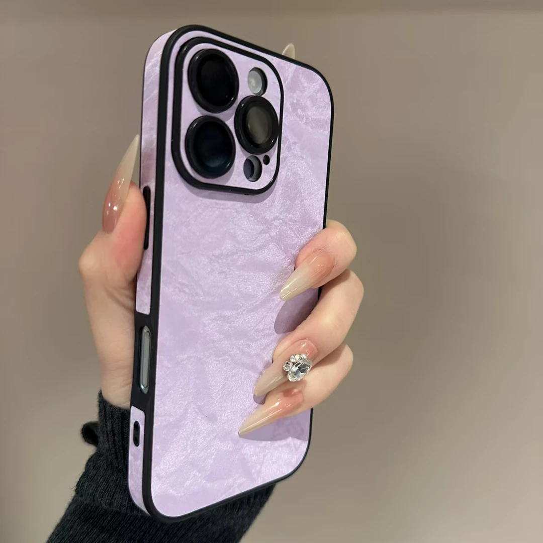 高级四包边雪山绒适用iPhone16手机壳14苹果15promax秋冬13新款12