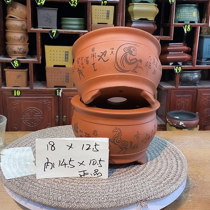 紫砂花盆紫砂花盆