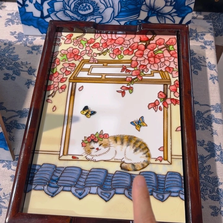 一体款瓷板画艺术作品