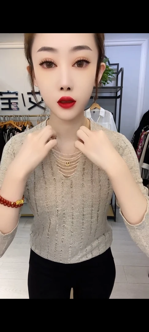 纯色洋气时尚打底衫显瘦气质网红百搭夏季宽松套头