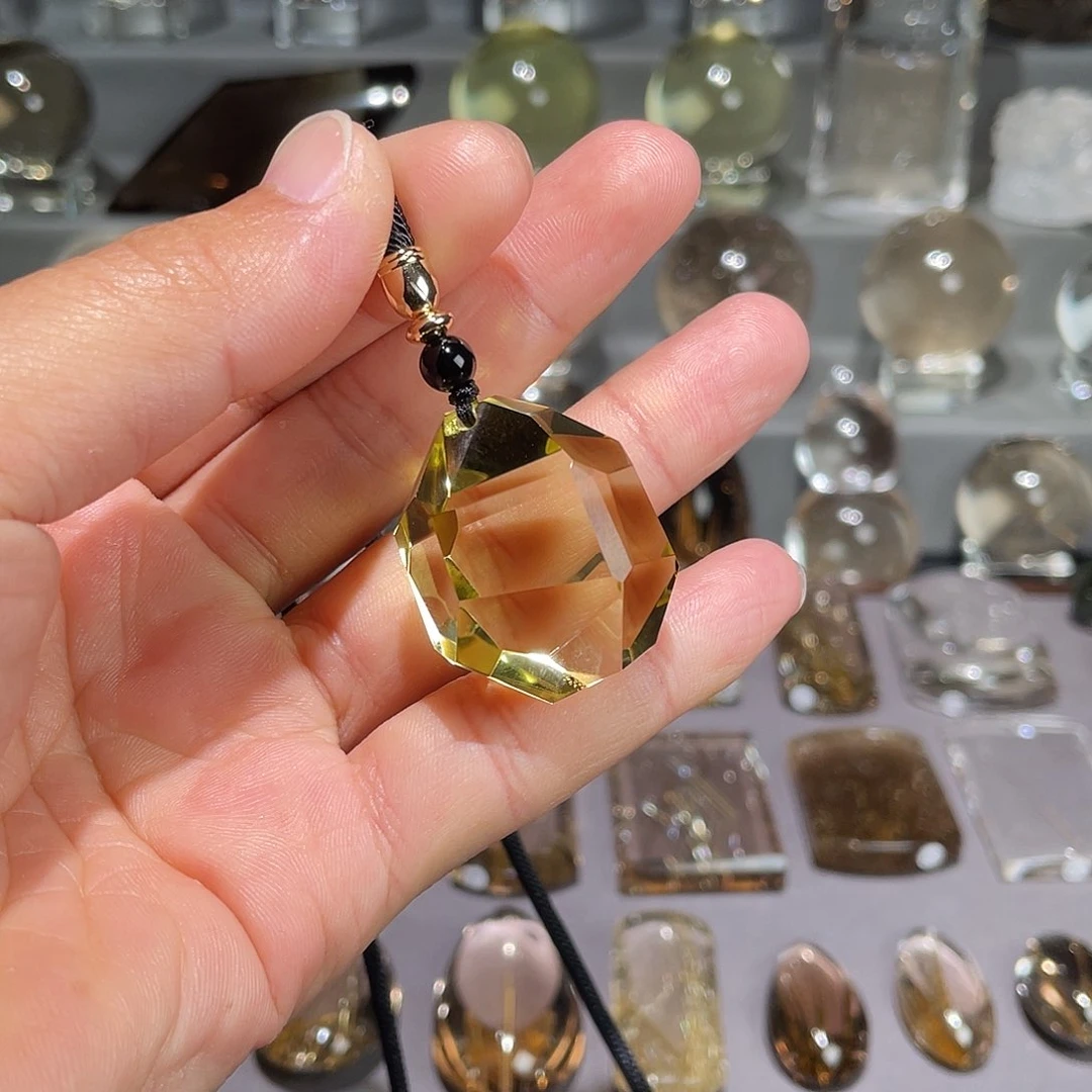 水晶水晶挂件未镶嵌黑*