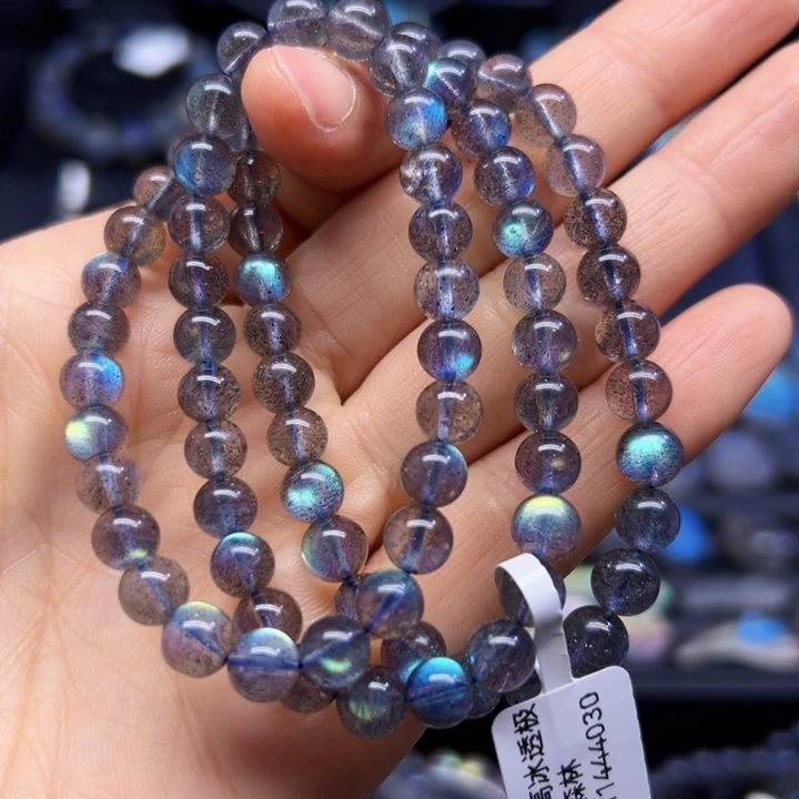 拉长石手串未镶嵌6.5左右