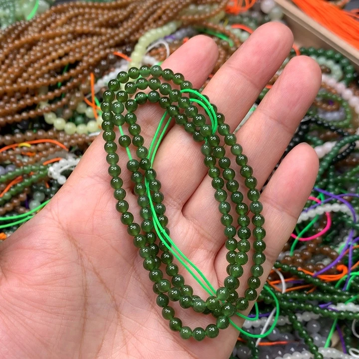 和田玉未镶嵌手链128