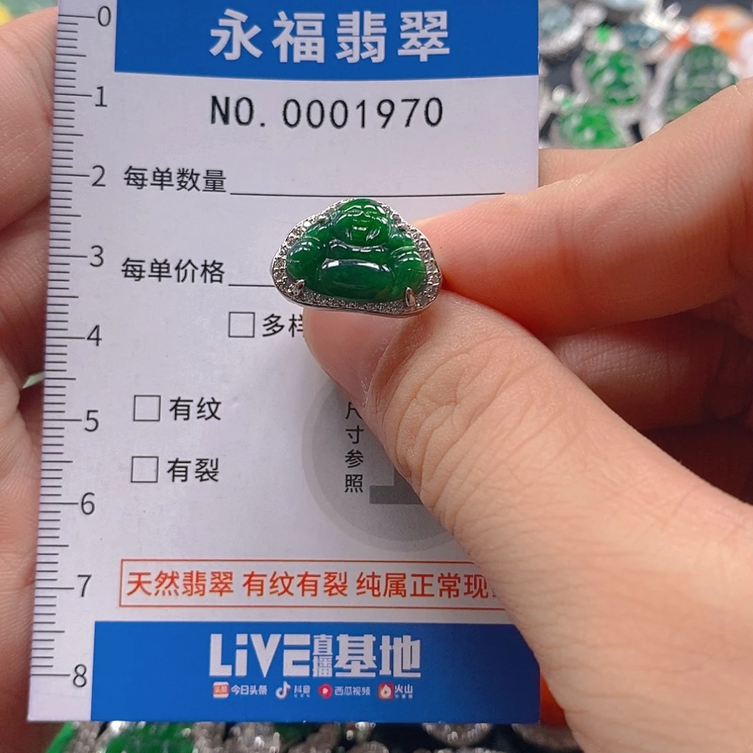 翡翠未镶嵌吊坠(不含链)