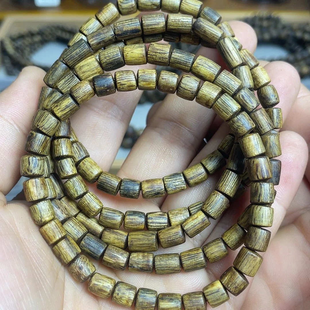 沉香沉香碎屑奇楠沉香单圈6毫米花香韵