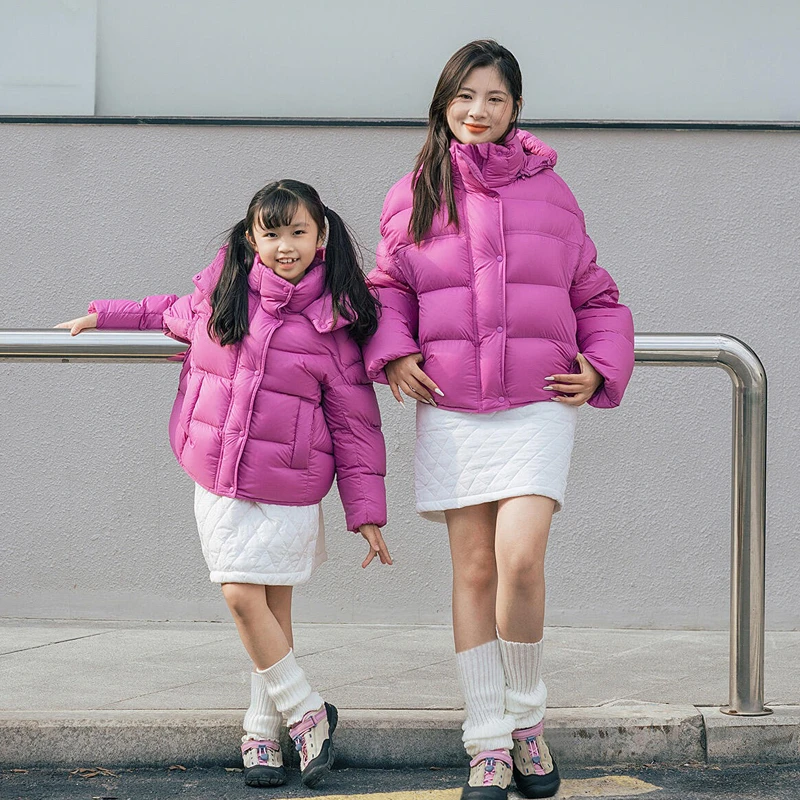 波司登「新国标90绒」2025童装新款羽绒服女泡芙时尚泡芙