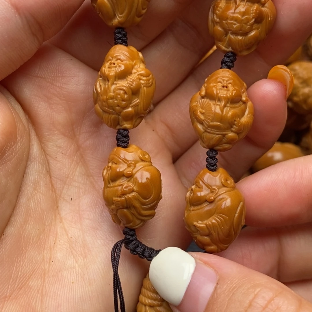 橄榄核手串小财神