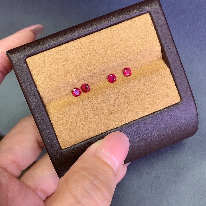 合成（培育）红宝石裸石