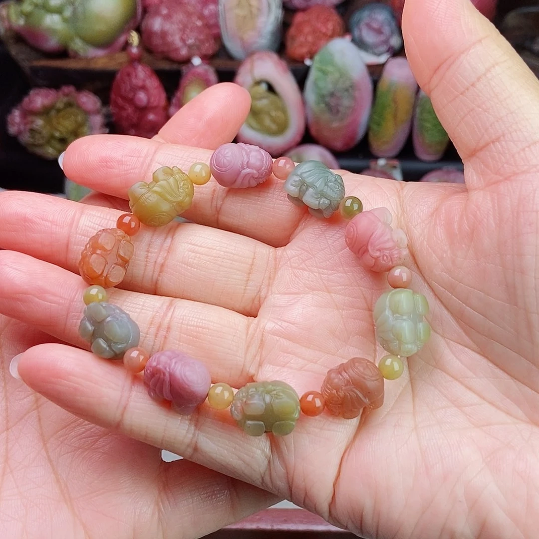 未镶嵌石英质玉（盐源）珠宝半成品
