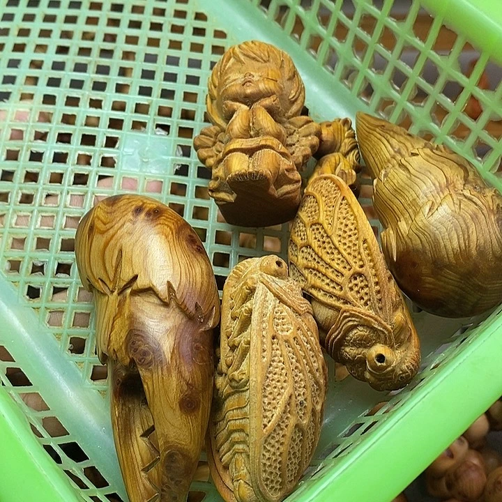 柏木（崖柏）阿*崖柏手把件六个