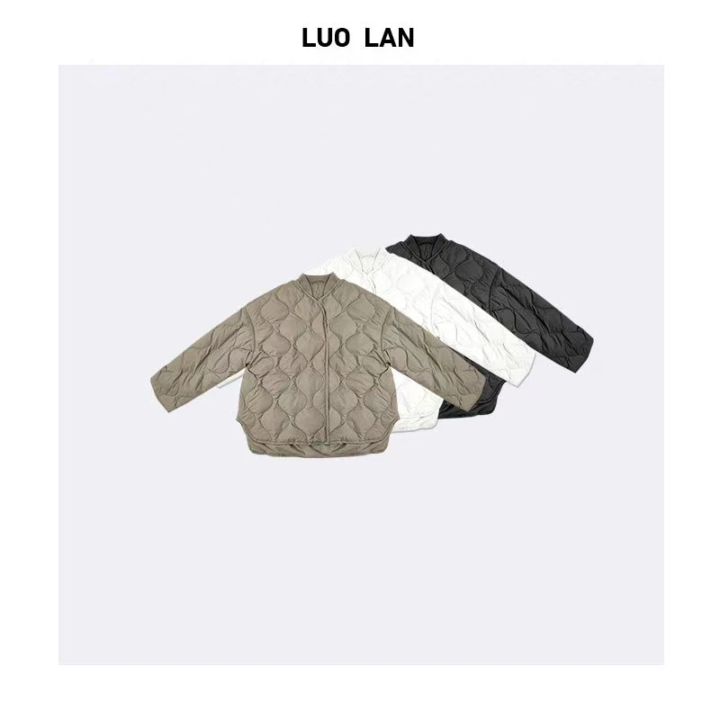 【KAREN】 2024冬款新品女装压纹波浪轻薄羽绒服 YLM00182