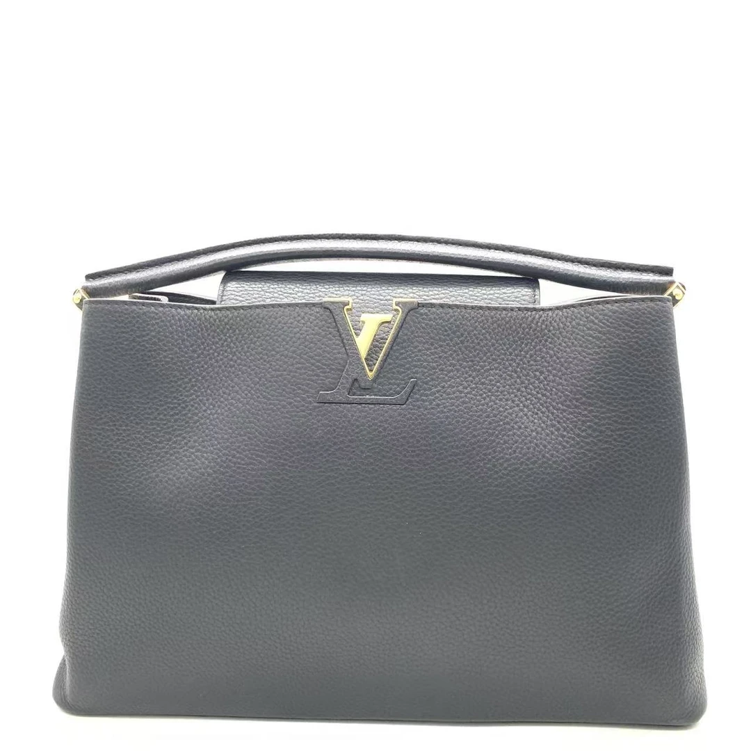 99新 LouisVuitton/路易威登 【安则专属】黑色大号cap托特包