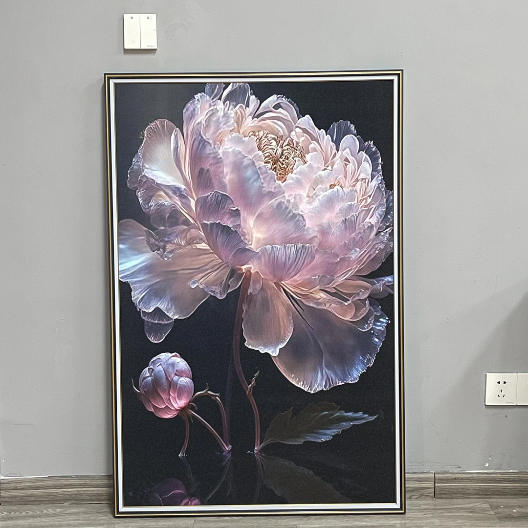 【柚居】H4现代轻奢黑白灰中古风客厅沙发玄关走廊餐厅卧室装饰画