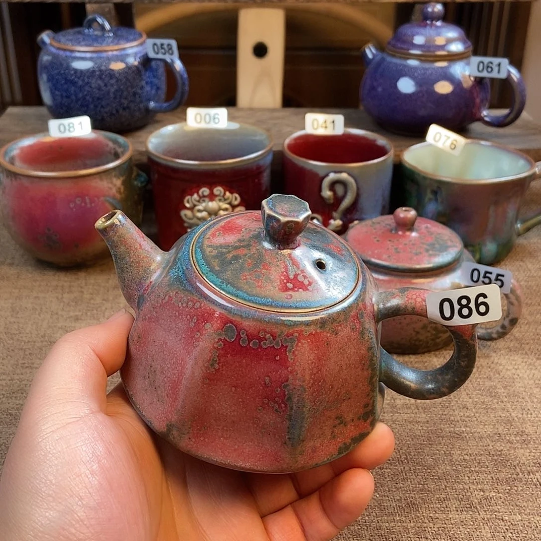 摆件欣**遇钧瓷茶壶茶具