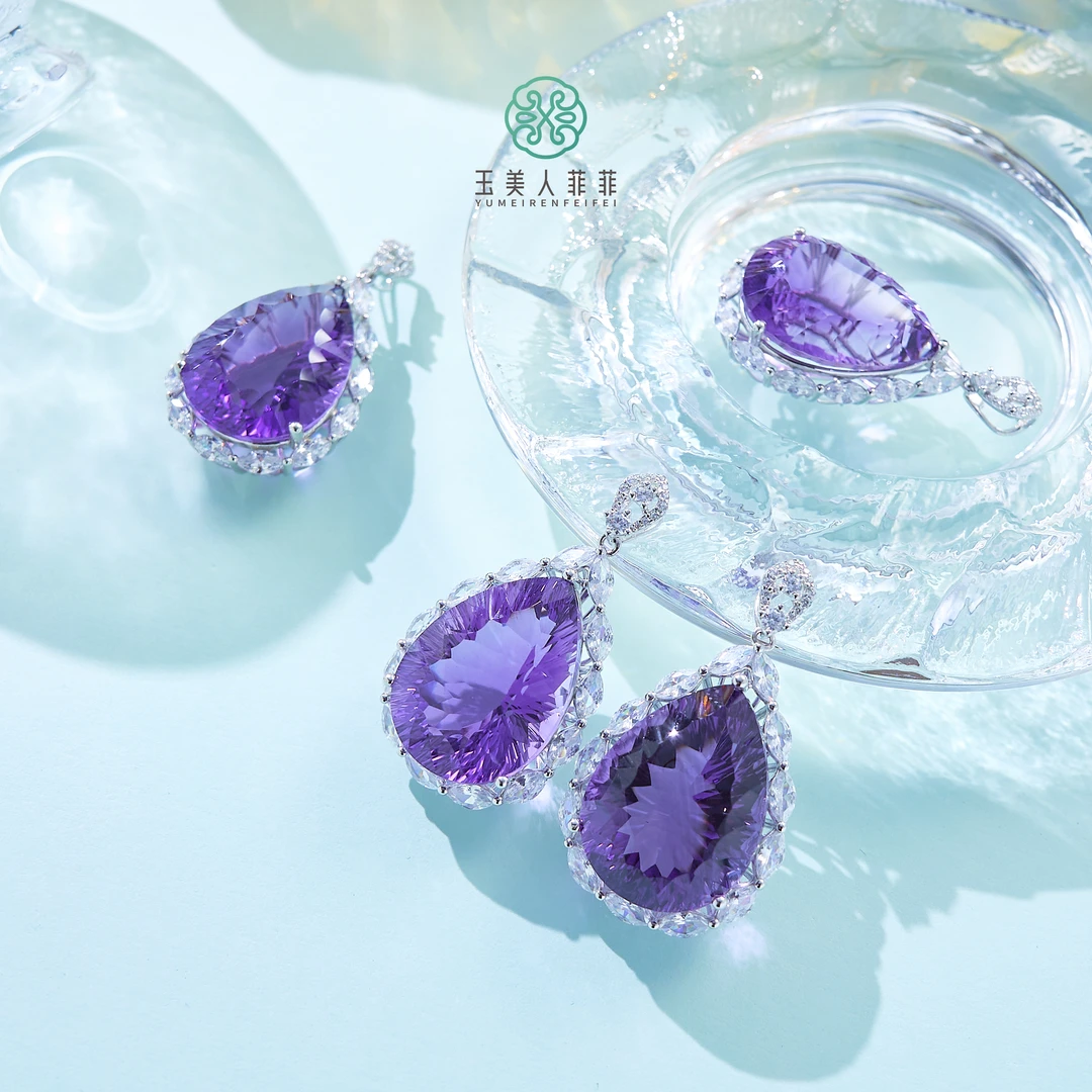 珠光宝气-水晶吊坠约19*26mm-多样性发一