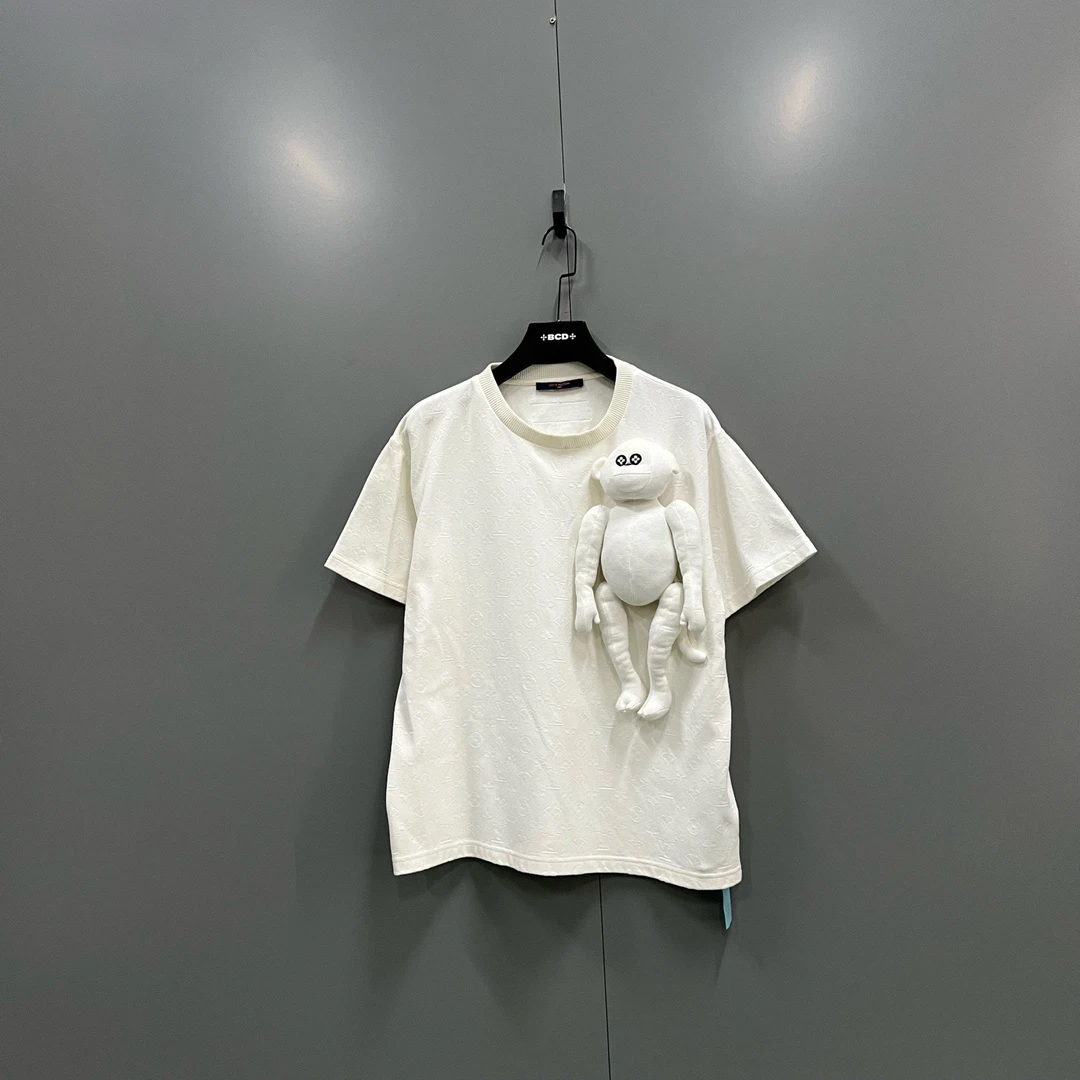 95新 LouisVuitton/路易威登 (ll) 玩偶挂饰圆领短袖 L码/206576