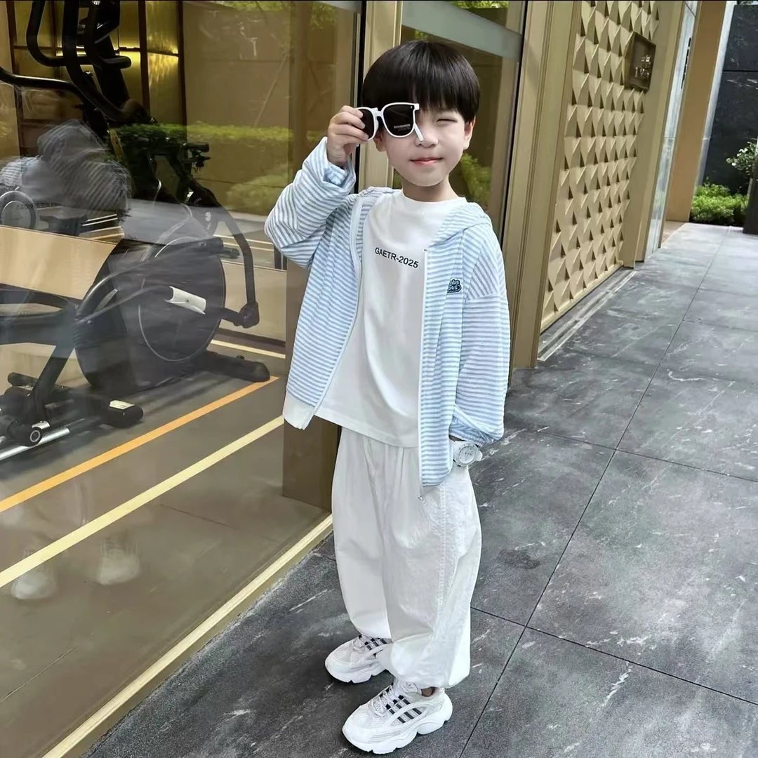 童装时尚防晒衣休闲新款儿童薄款速干外套男女孩夏款空调衫上衣潮