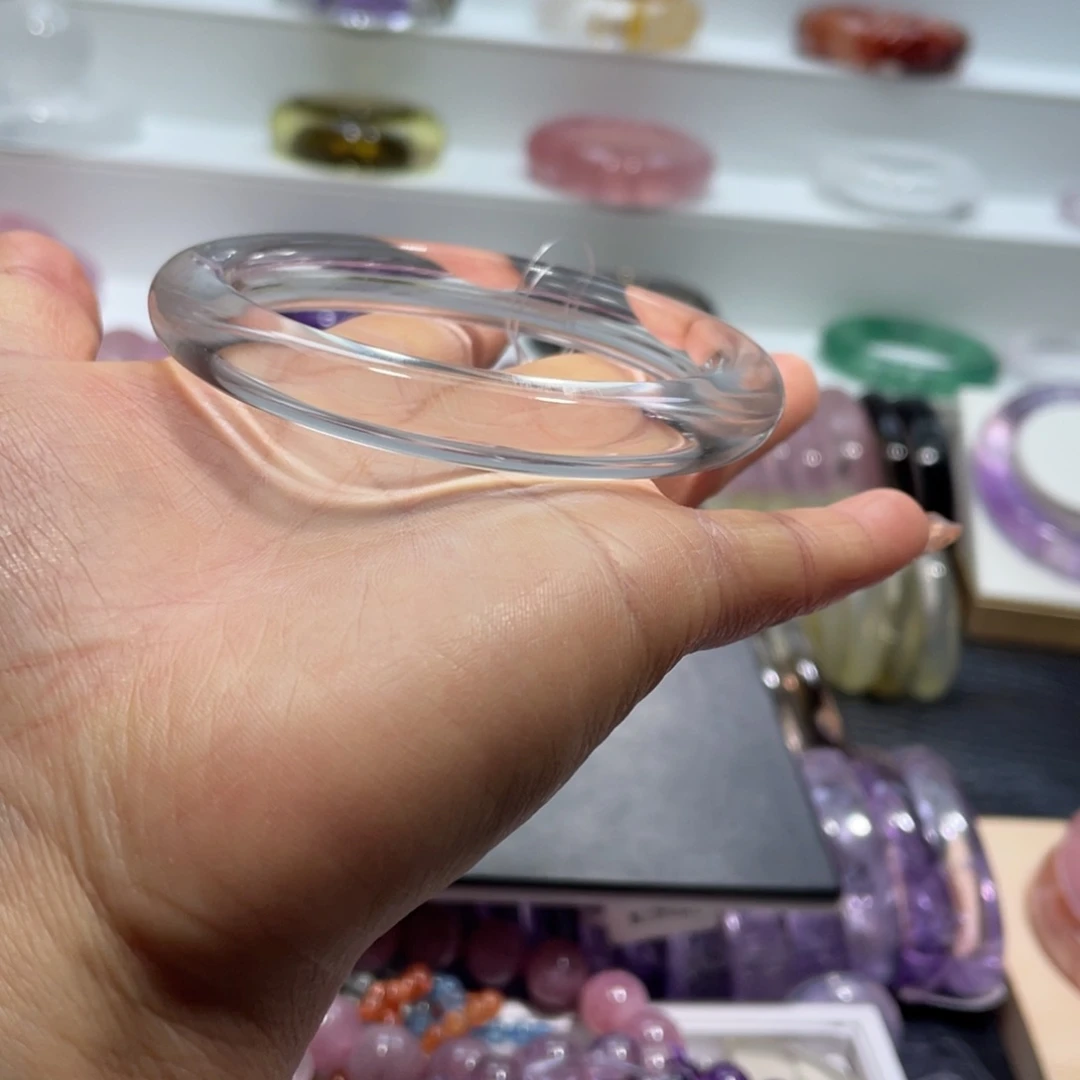 紫晶手镯59.7圈口13号未镶嵌?****?