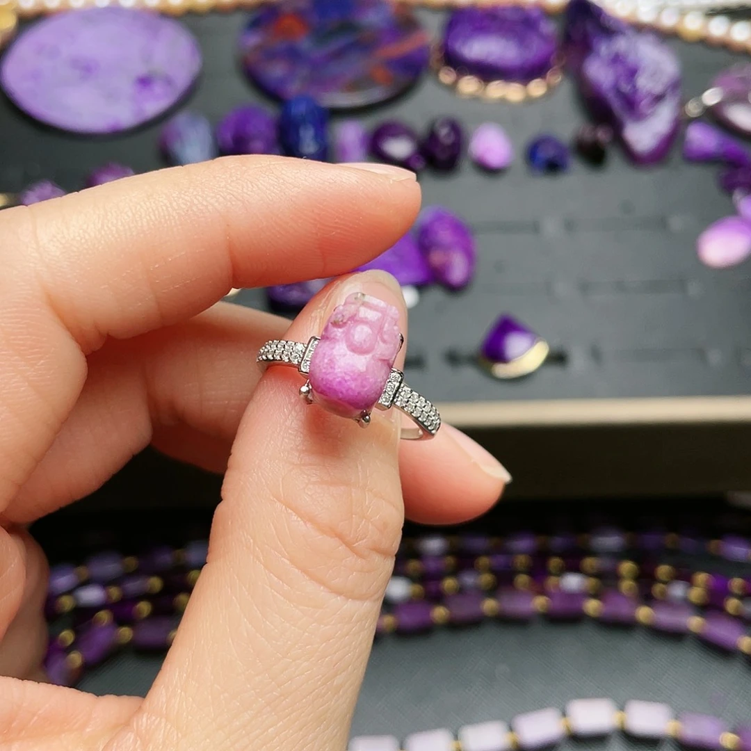 苏纪石（舒俱来）戒指银S925镶嵌