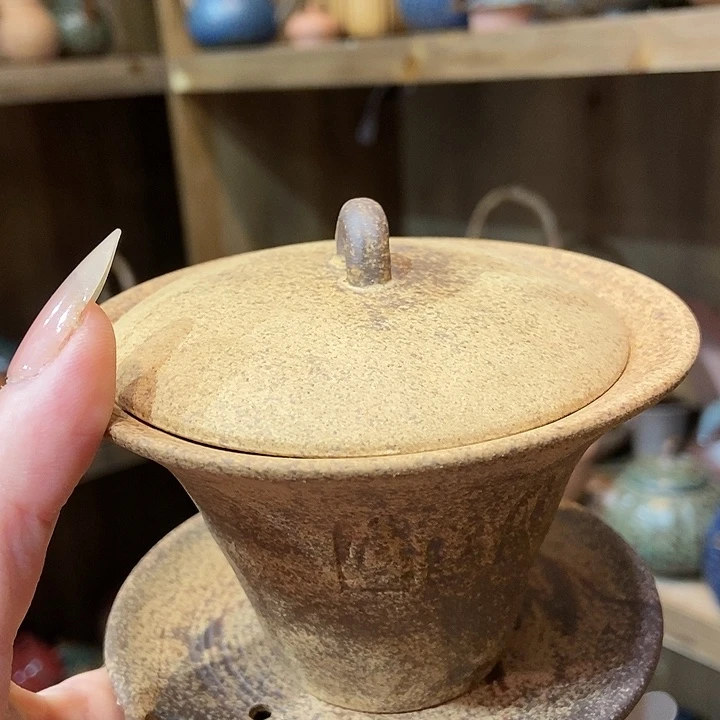 柴烧老岩泥高端茶器