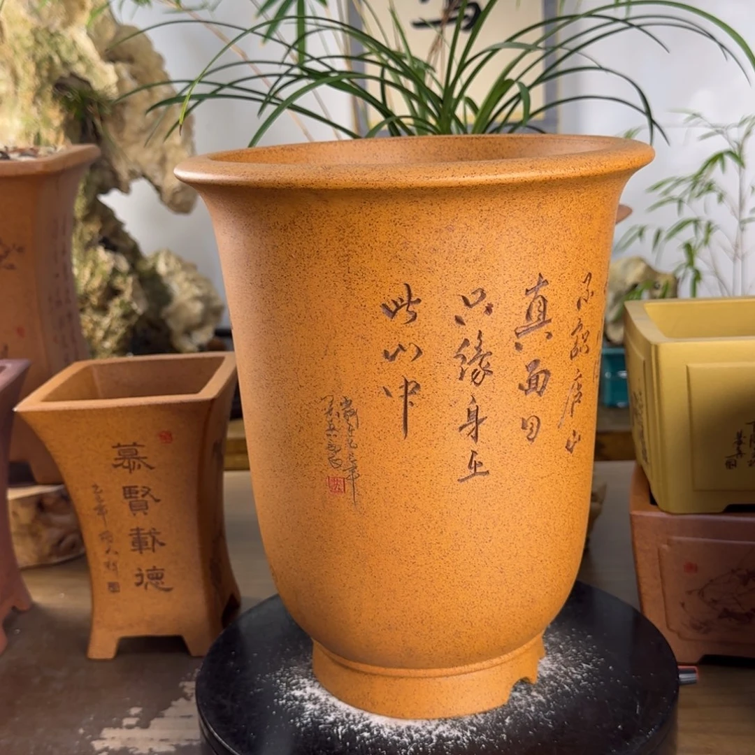 济***防紫砂花盆紫砂花盆