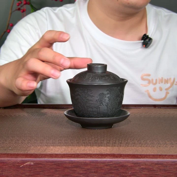 茶杯紫砂高货放漏