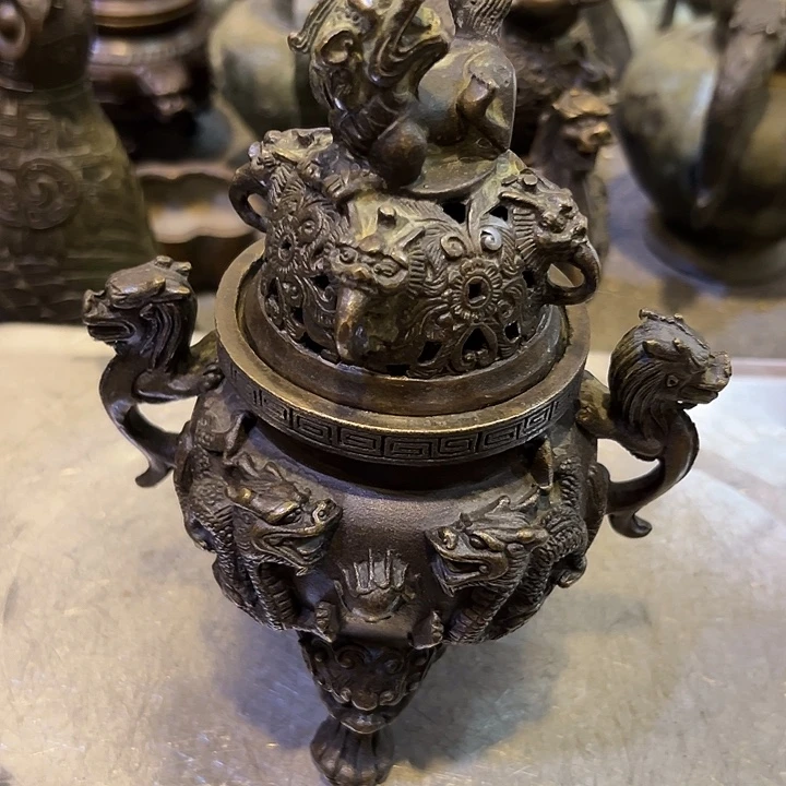 黄铜摆件，文房工艺品摆件