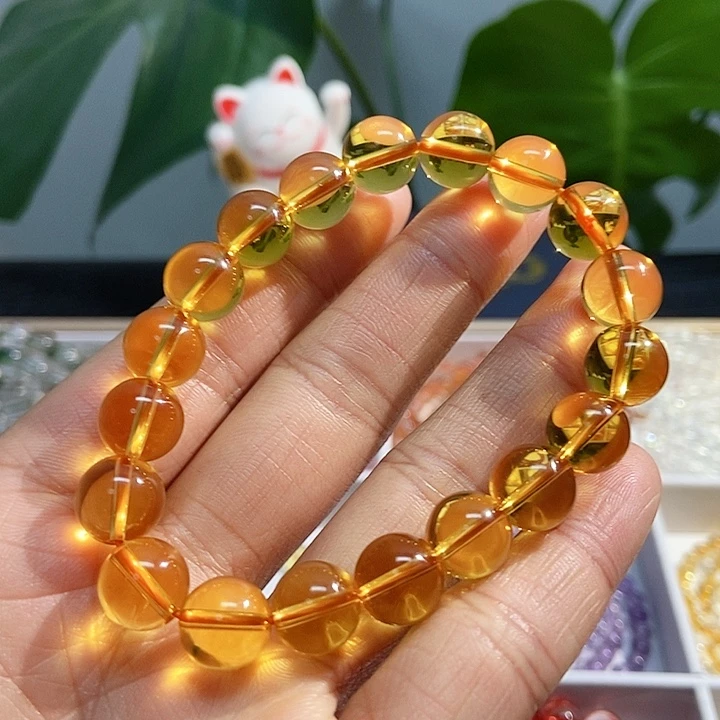 水晶手链未镶嵌黄水晶