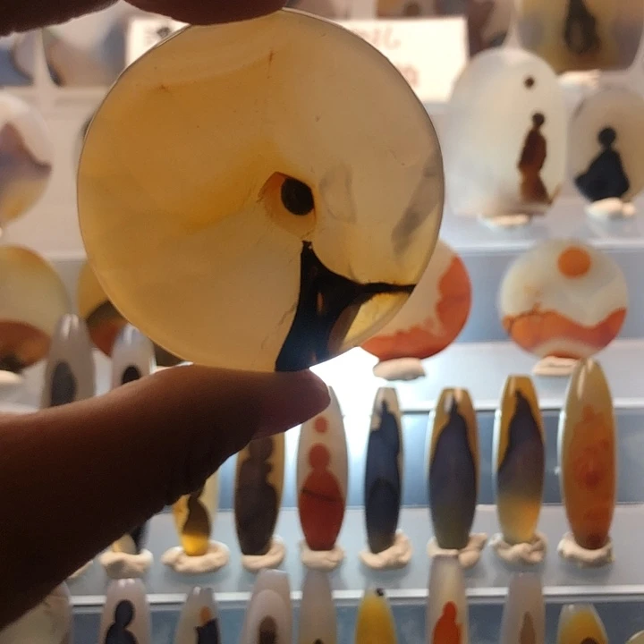 玛瑙/玉髓合金珠宝半成品151