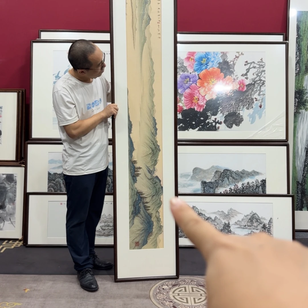 国画手绘作品带框210/40