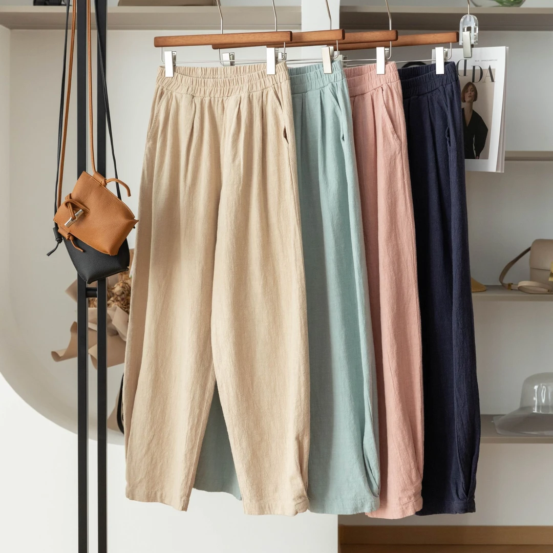 【海涛大叔】「第二肌肤」舒适苎麻灯笼裤 BBGXQL-718