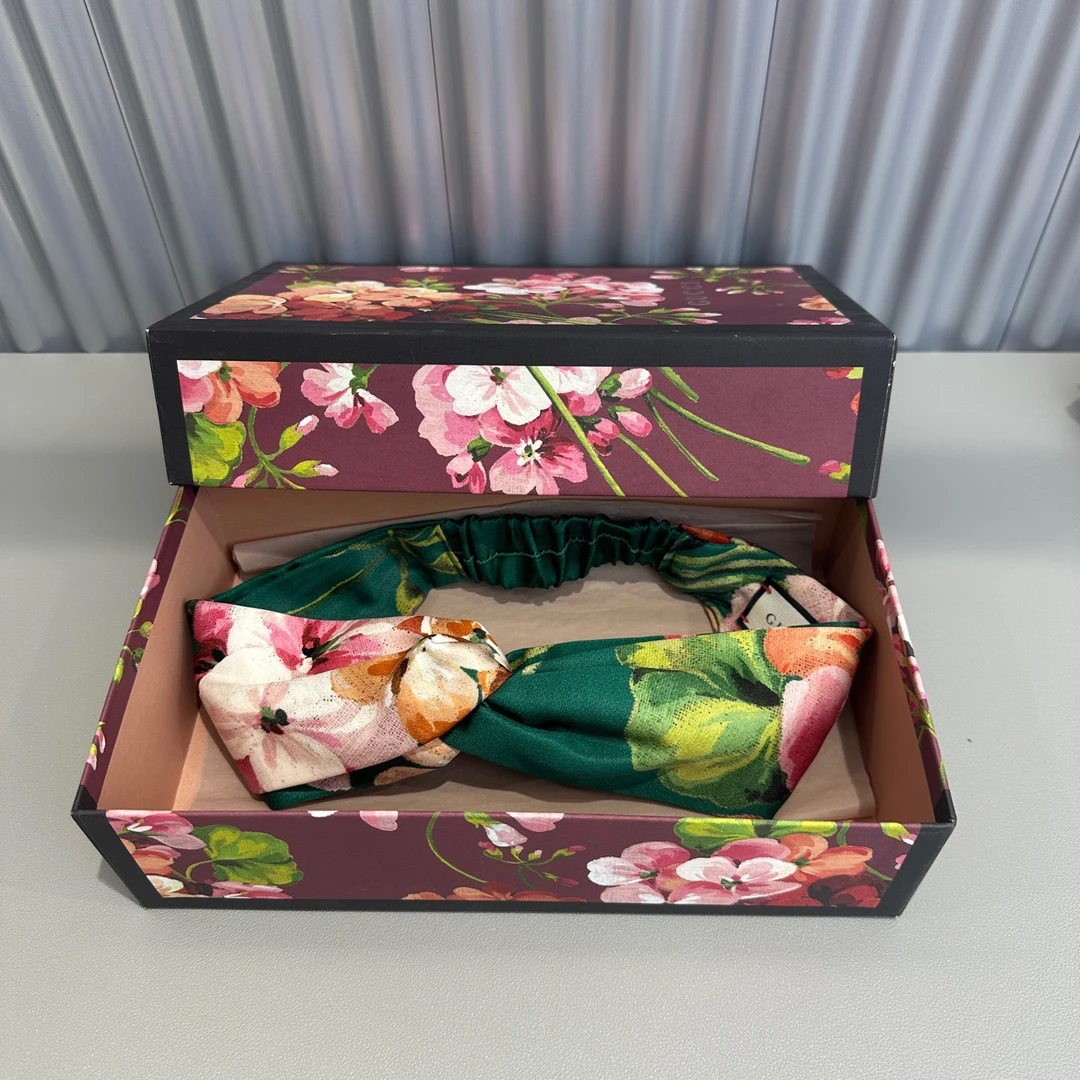 99新 GUCCI/古驰 悦奢臻选/花卉/发带/发箍