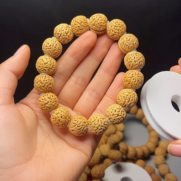 清***月桃核吊坠桃核手串