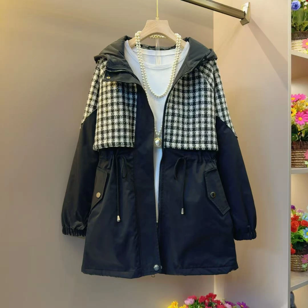 韩版遮肉显瘦宽松洋气百搭小众二棉外套衣长80左右