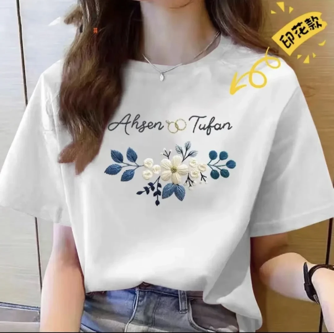 【新款】新款夏季亲肤透气圆领时尚百搭短袖T