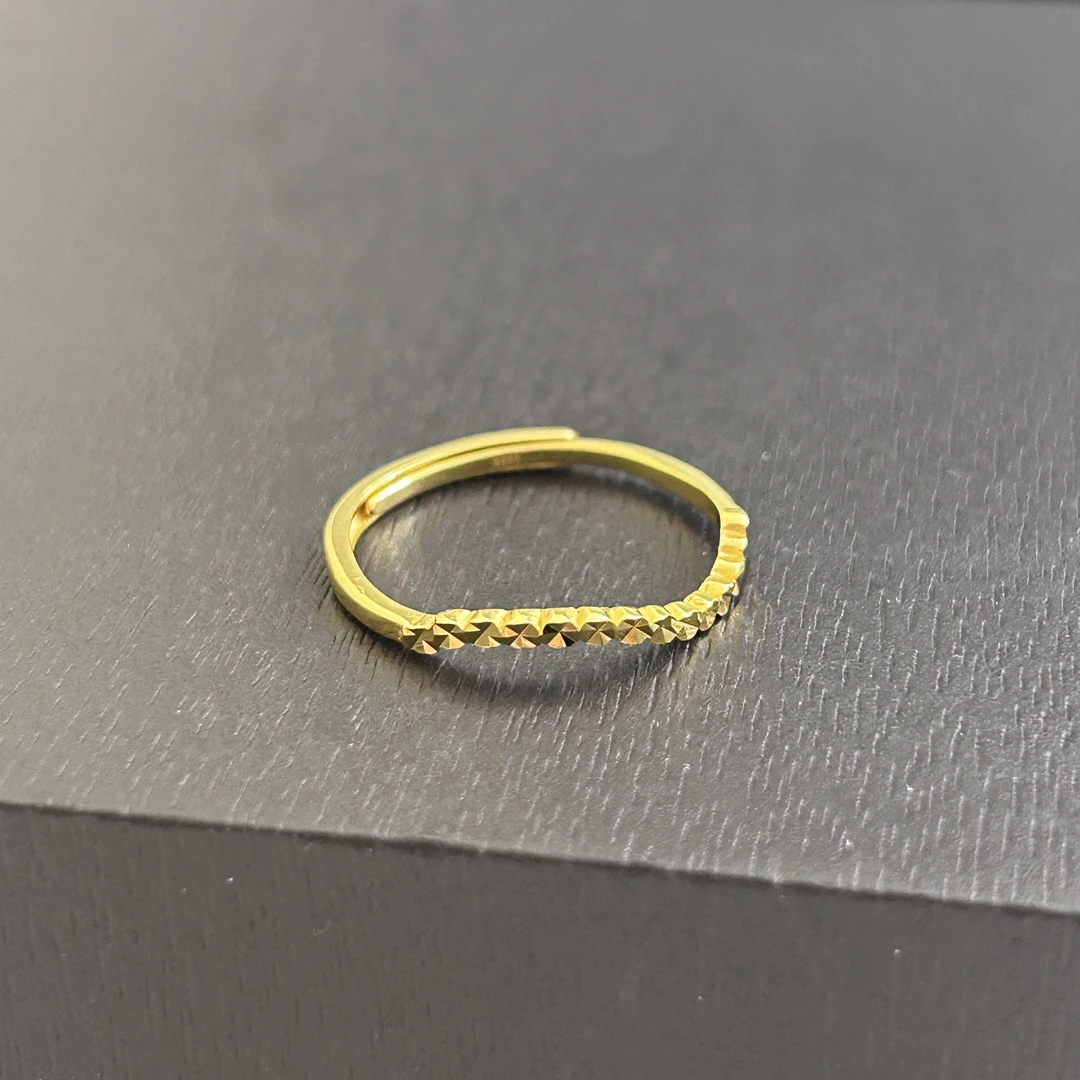 925银戒指 【MZ】925银波浪条形戒指YJZ226