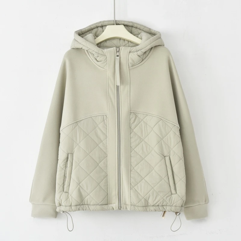 YXH-「秋冬守护」2024加绒新款女装冬装爆款百搭连帽外套K-K950