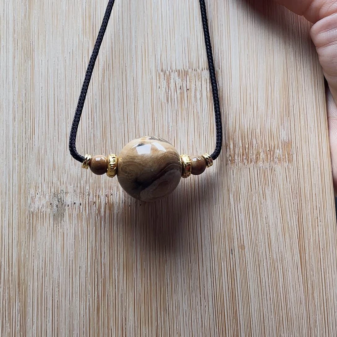 琥珀颈饰未镶嵌锁骨链