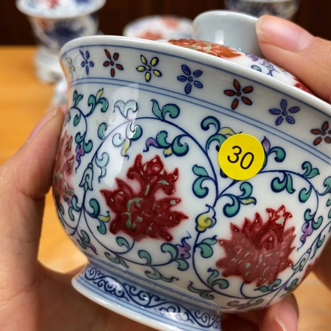 手绘现代茶具非古董