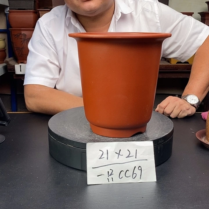 紫砂花盆货号一只CC69