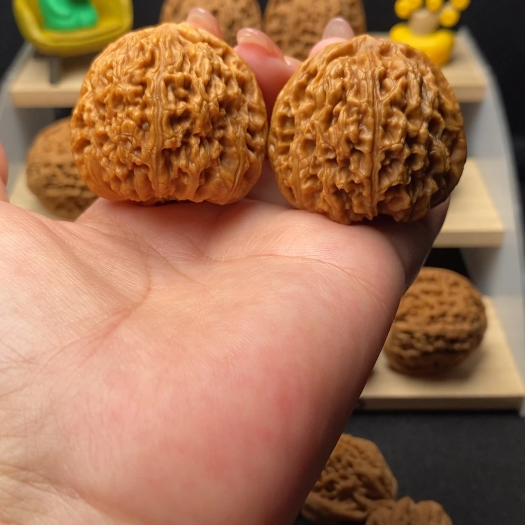 文玩核桃把件22号南将石43麻团全品馒头庄