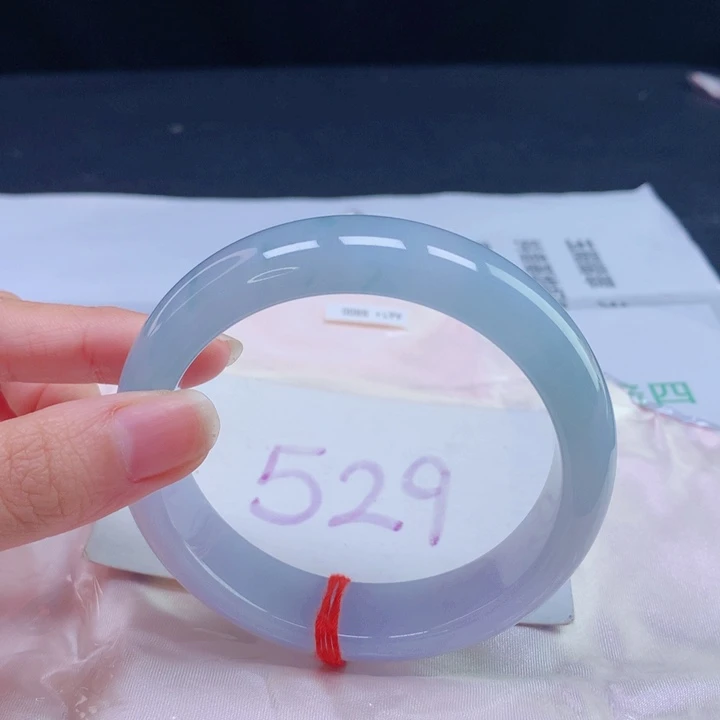 翡翠未镶嵌手镯圈口6162 轮胎冰胶渐变色