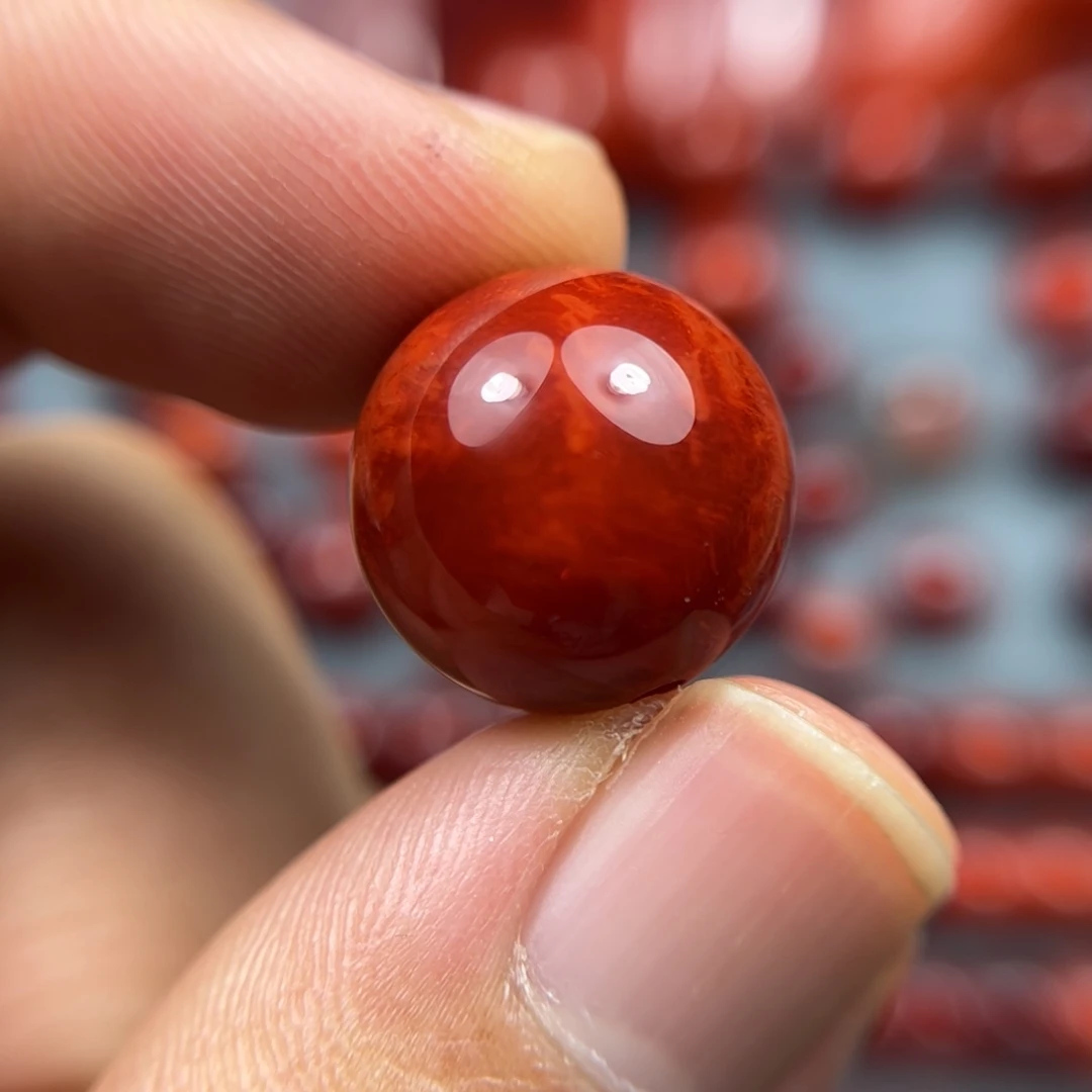 南红玛瑙未镶嵌珠宝奇石尺寸16.1锦红火焰红