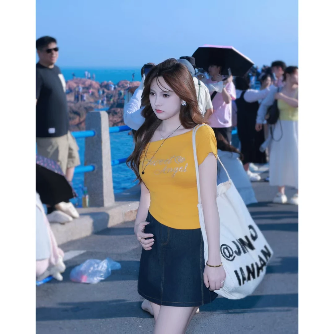 大码女装【王炸现货清仓】短袖T恤+短裙两件套WPWGN0101+WP9666