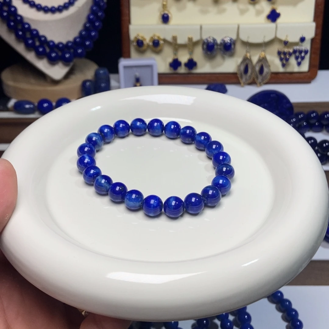 青金石未镶嵌福利 老矿 玉化 高品 手串9+