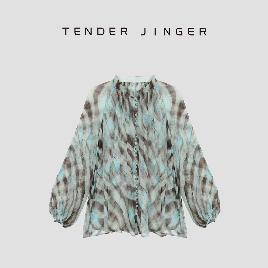Tender Jinger【黑标】桑蚕丝优雅气质小衫T52LAN30382