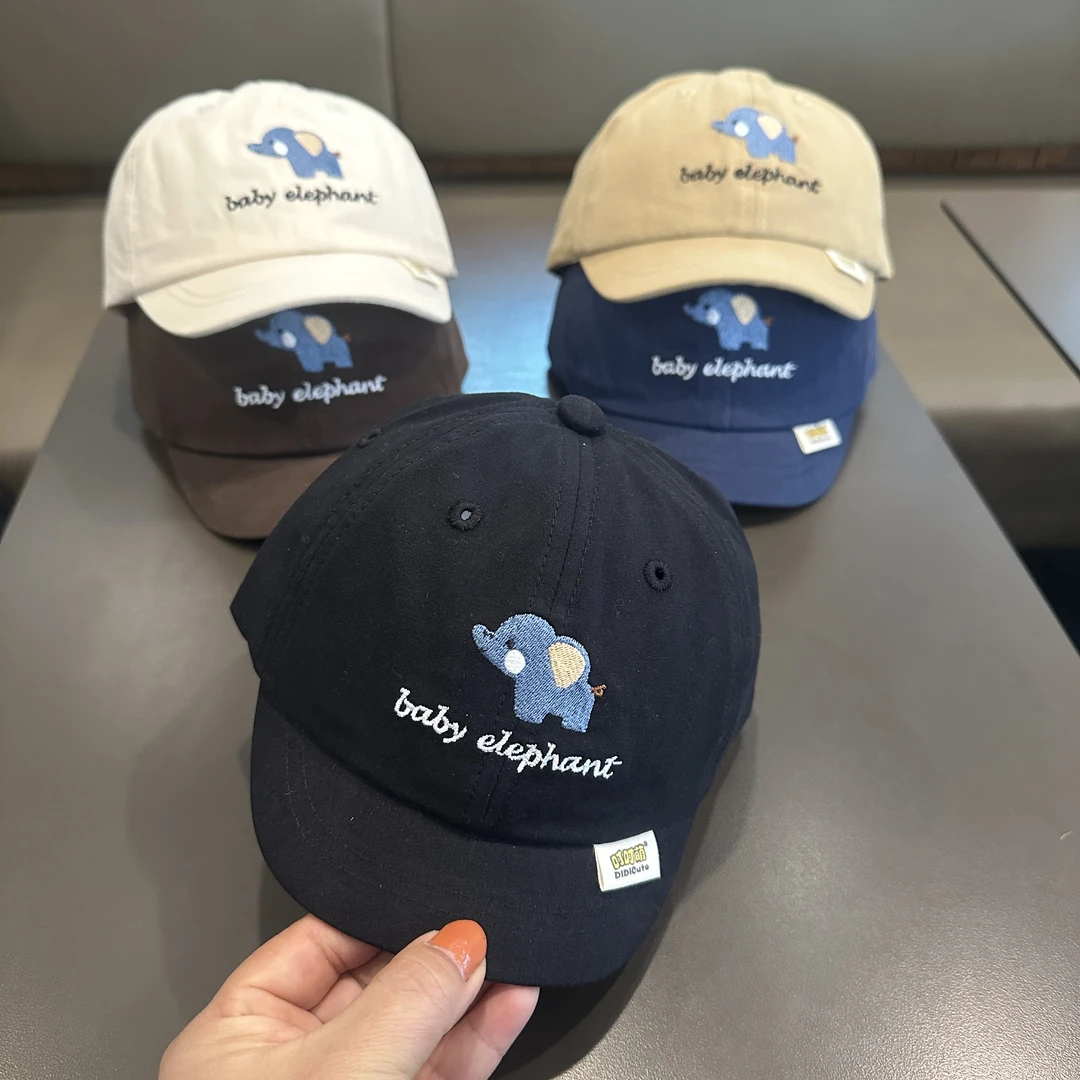 宝宝帽子春秋款鸭舌帽休闲刺绣儿童夏遮阳防晒帽幼儿短檐棒球帽