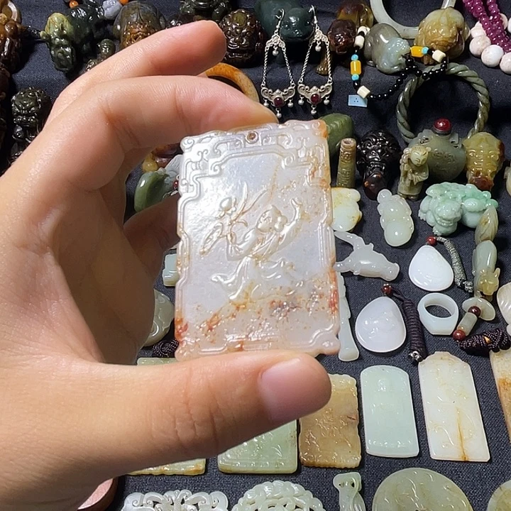 牛***颈饰未镶嵌和田玉（糖玉）和田玉颈饰未镶嵌